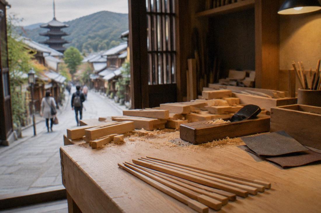 Kyoto: Gion Chopsticks Making Class with Engraving Option